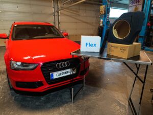 Audi A4 Subwoofer Radioupgrade Übersicht