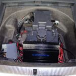 Audi A4 Subwoofer Radioupgrade Verstärker Doppelboden