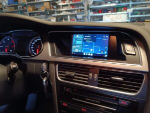 Audi A4 Subwoofer Radioupgrade Dynavin Android Auto Apple Carplay